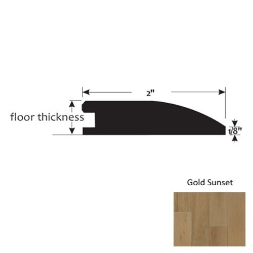 Gold Wood Sunset Heights Flush Reducer Urethane & Aluminum Oxide 1