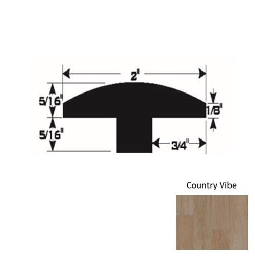 Platinum Wood Country Vibe T Molding Urethane & Aluminum Oxide 1