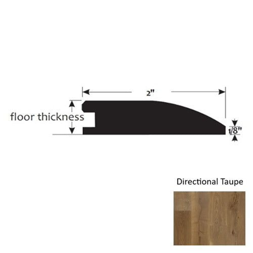 Platinum Wood Directional Taupe Flush Reducer Urethane & Aluminum Oxide 1