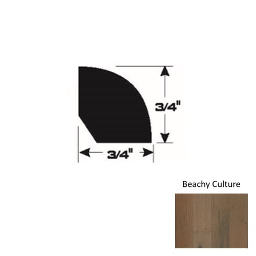 Silver Wood Beachy Culture Quarter Round Urethane & Aluminum Oxide 1