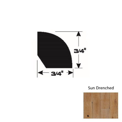 Silver Wood Sun Drenched Quarter Round Urethane & Aluminum Oxide 1