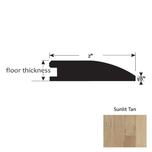 Silver Wood Sunlit Tan Flush Reducer Urethane & Aluminum Oxide 1