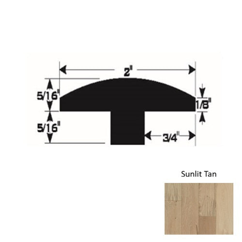 Silver Wood Sunlit Tan T Molding Urethane & Aluminum Oxide 1