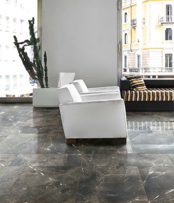 Timeless Black Matte Porcelain Tile - 12" x 24"