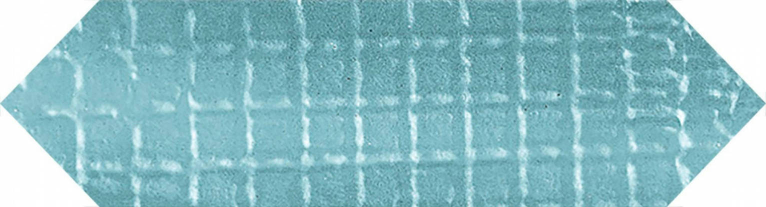 Full Tile Sample - Tissue Azul Porcelain Tile - 3" x 11" Matte