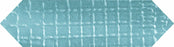 Full Tile Sample - Tissue Azul Porcelain Tile - 3" x 11" Matte