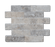 Titanium Honed Travertine Mosaic - 2" x 6" Brick x 3/8"