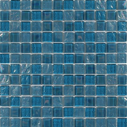 Aquatica Treasure Topazstone Glass Mosaic - 1" x 1"