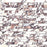 Full Sheet Sample - Touche Rubis Stacked Porcelain Mosaic - 12" x 12" x 9 MM Matte