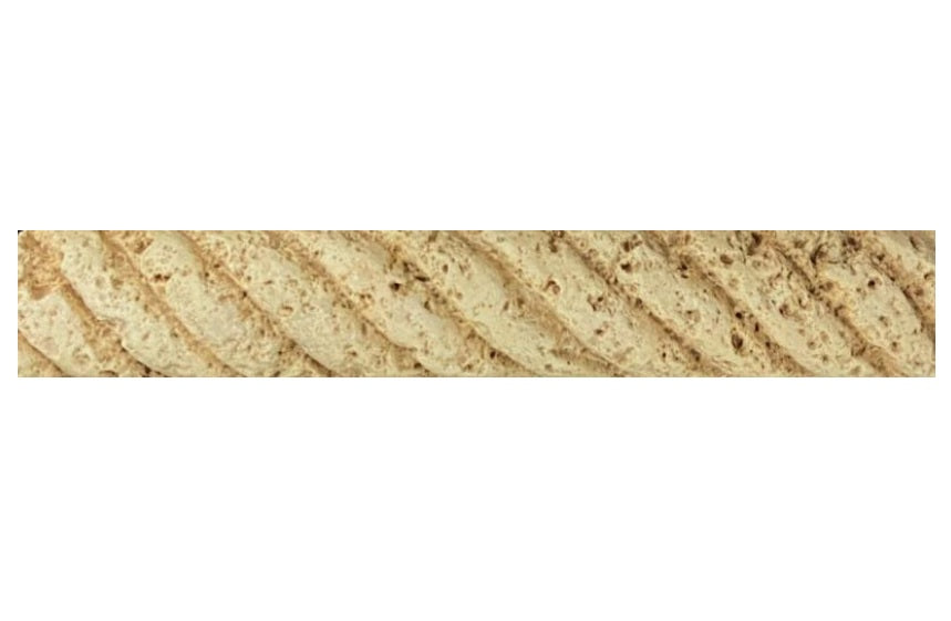 Gold Tumbled Travertine Liner - 1" x 8" Rope