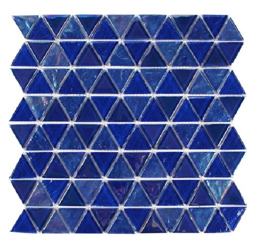 Triangle Glass Cobalt Stone TASTRIA Mosaic Glossy 1