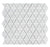 Full Sheet Sample - Aquatica White Stone Triangle Glass Mosaic - 11.75" x 11.75" x 6 MM Glossy