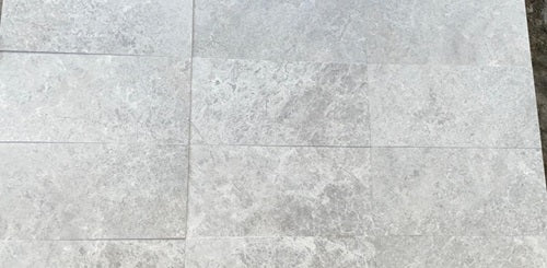 Tundra Gray Marble Tile - Honed 7