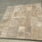 Tuscany Walnut Travertine Paver Mini Versailles Pattern - Tumbled