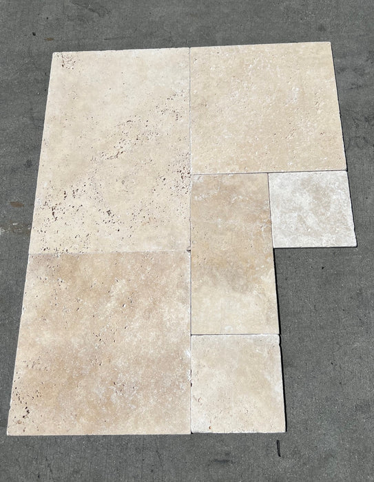 Tuscany Cream Travertine Pattern Tumbled 2