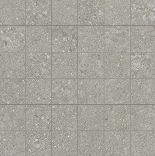 Tycoon Storm Grey Porcelain Mosaic - 2" x 2"