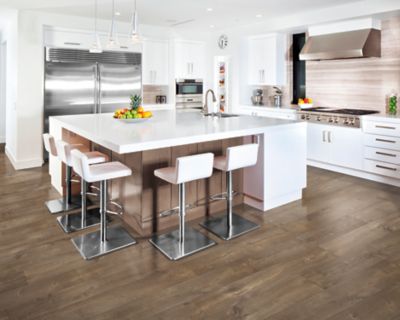 NatureTEK Select Reclaime Mocha Oak Laminate Wood Plank Flooring - Textured