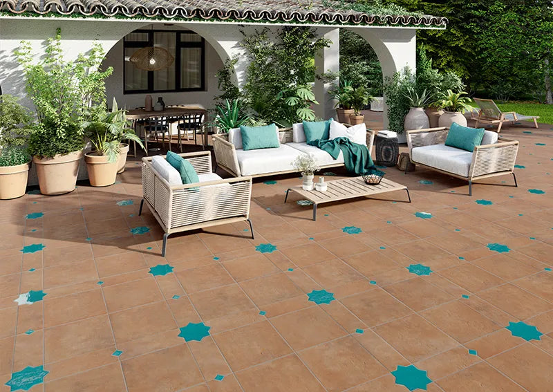 Aqua Pixel Porcelain Mosaic Glossy 2