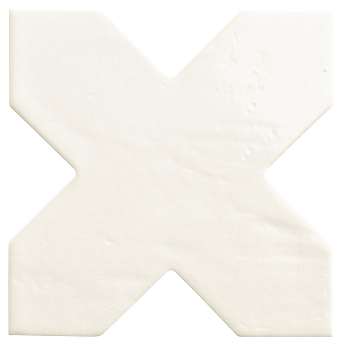 Umbria Bianco Porcelain Mosaic - Cross