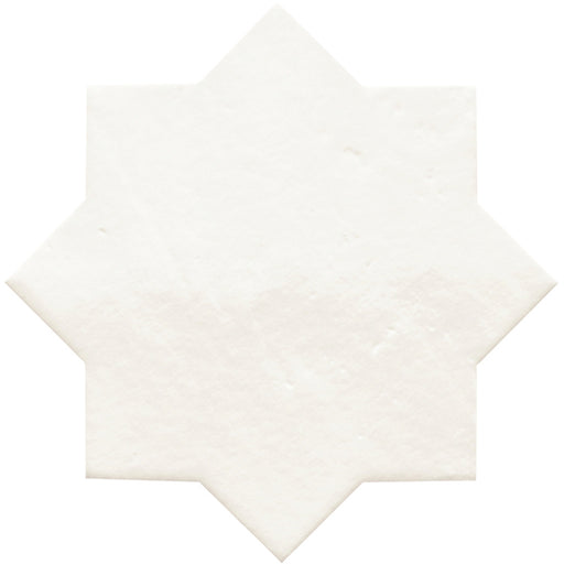 Umbria Bianco Porcelain Mosaic - Star