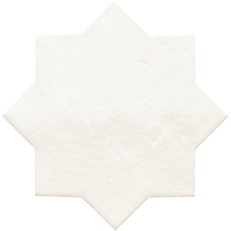 Umbria Bianco Porcelain Mosaic - Star