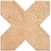 Umbria Cotto Porcelain Mosaic - Cross