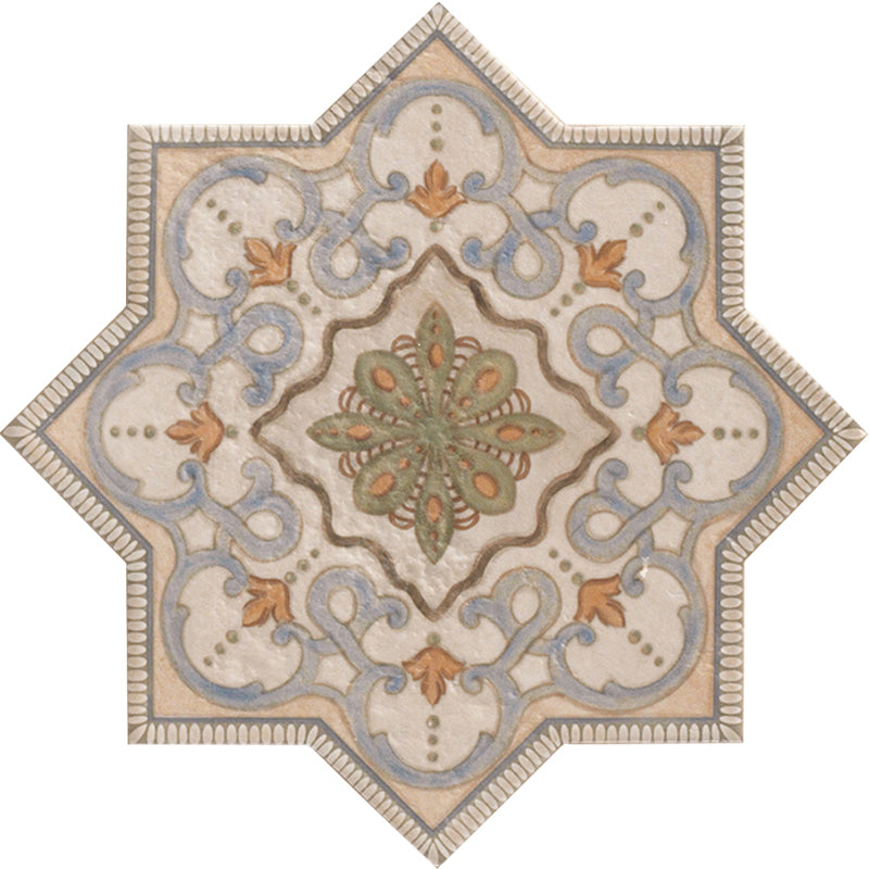 Umbria Deco B Porcelain Mosaic - Star