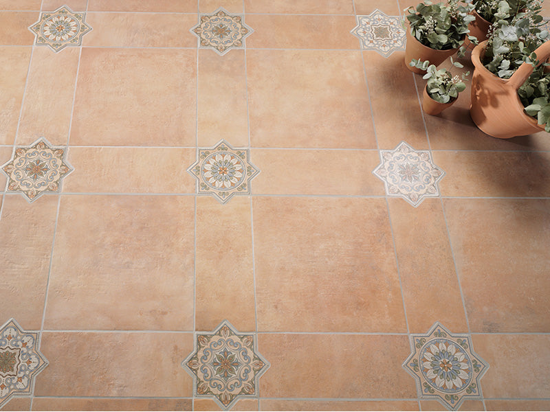 Umbria Deco C Porcelain Mosaic - Star