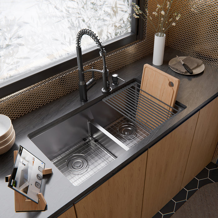 Stainless Steel Stainless Steel Kitchen Sink Satin Brushed 4