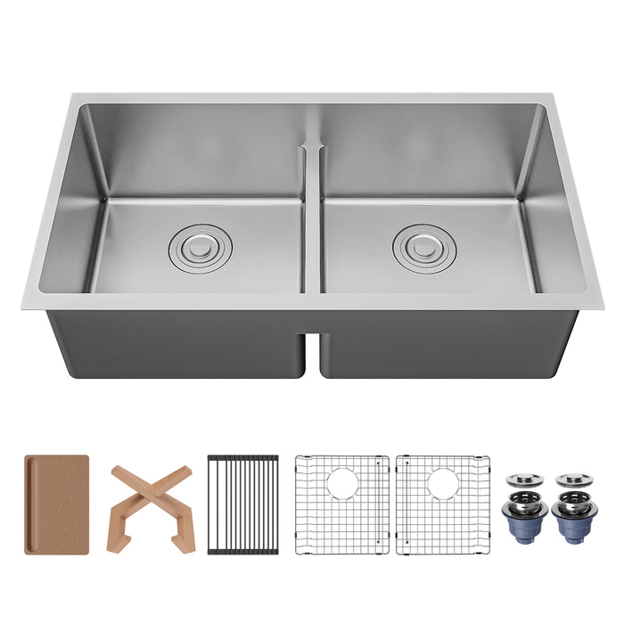 Stainless Steel Stainless Steel Kitchen Sink Satin Brushed 1