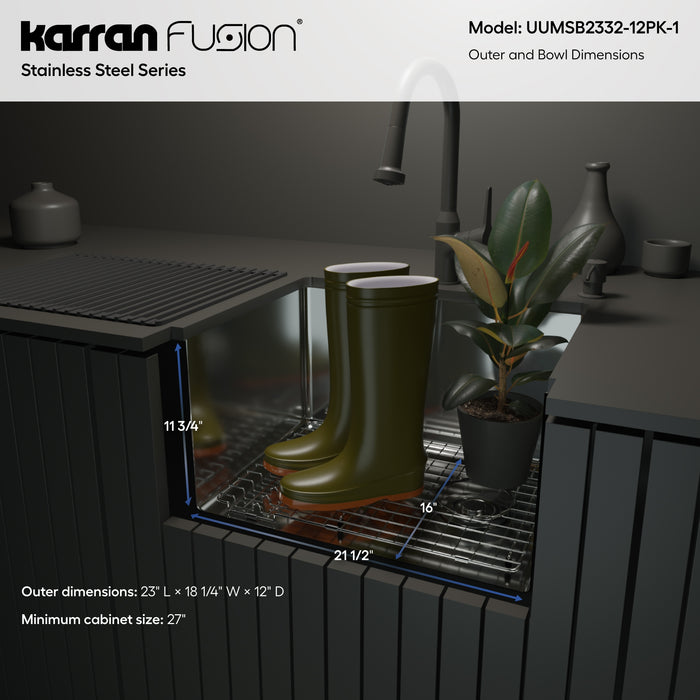 Stainless Steel Stainless Steel Kitchen Sink Satin Brushed 8