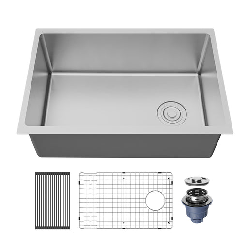 Stainless Steel Stainless Steel Kitchen Sink Satin Brushed 1