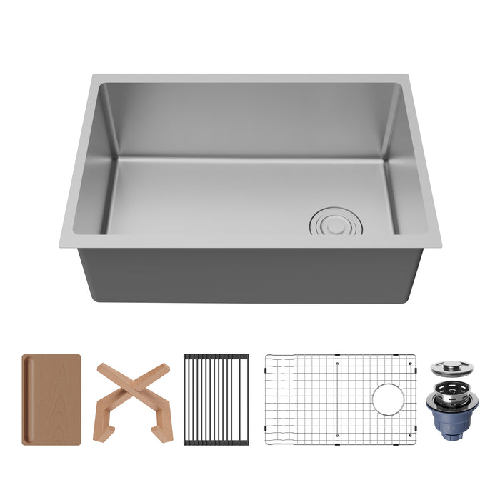 Stainless Steel Stainless Steel Kitchen Sink Satin Brushed 1