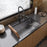 Stainless Steel Stainless Steel Kitchen Sink Satin Brushed 4