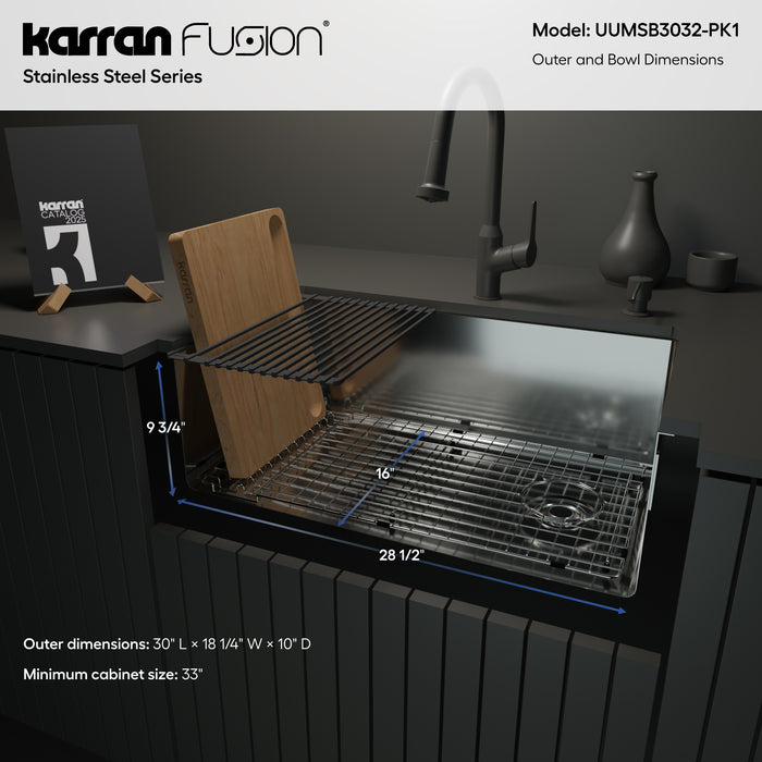 Stainless Steel Stainless Steel Kitchen Sink Satin Brushed 8