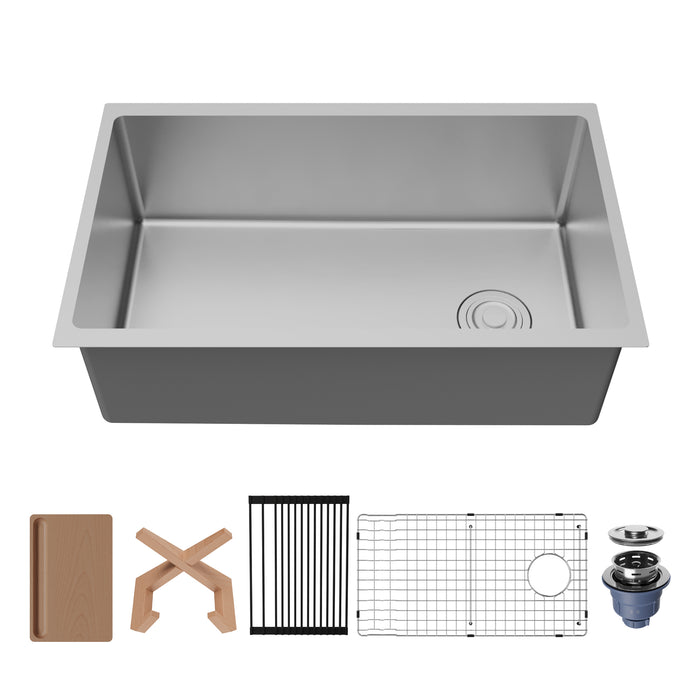 Stainless Steel Stainless Steel Kitchen Sink Satin Brushed 1