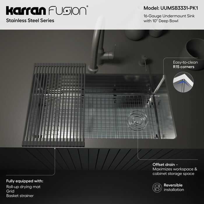 Stainless Steel Stainless Steel Kitchen Sink Satin Brushed 6