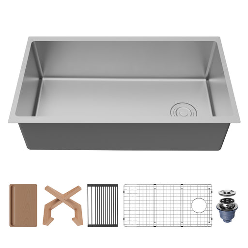 Stainless Steel Stainless Steel Kitchen Sink Satin Brushed 1
