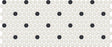 Unglazed Mosaics Ice White / Black Retro Dot 0A96