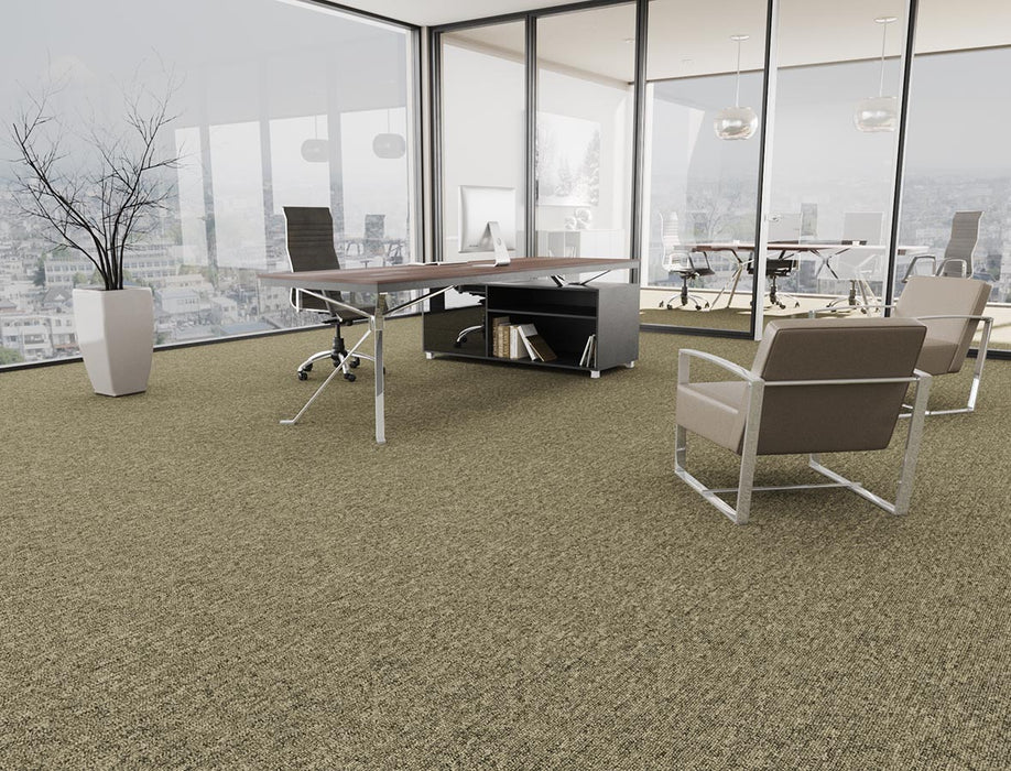 Uplink Polyester Ash 3129 Carpet Tile Textured 2