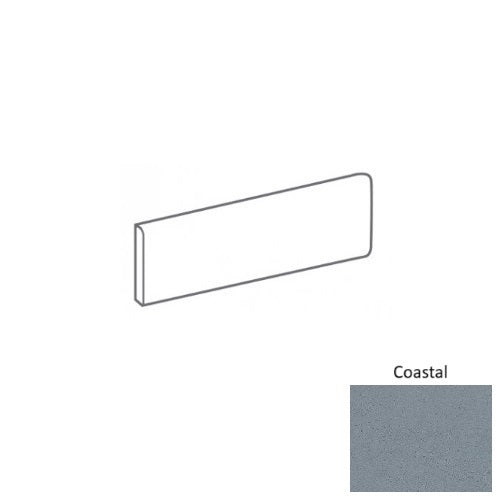 Urban Living Coastal Porcelain Floor & Wall Trim - 3" x 12" Bullnose