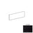 Urban Living Jet Black Porcelain Floor & Wall Trim - 3" x 12" Bullnose