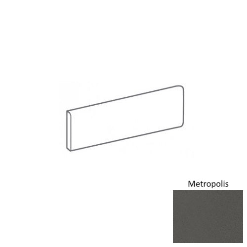 Urban Living Metropolis Porcelain Floor & Wall Trim - 3" x 12" Bullnose