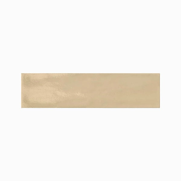 Full Tile Sample - Urbanore Atelier Sandstone Porcelain Tile - 6" x 24" x 8 MM Glossy