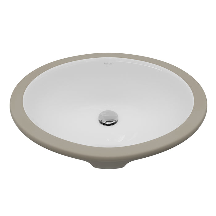 Vitreous China White Bathroom Sink 1