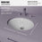 Vitreous China White Bathroom Sink 4