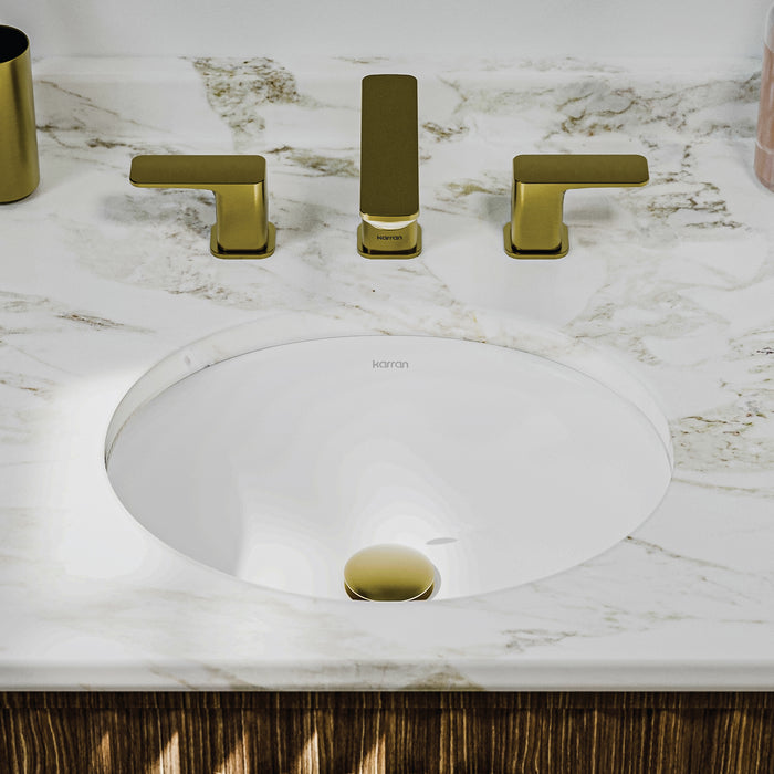 Vitreous China White Bathroom Sink 5