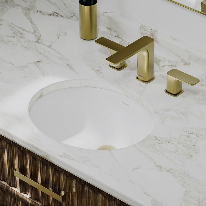 Vitreous China White Bathroom Sink 6