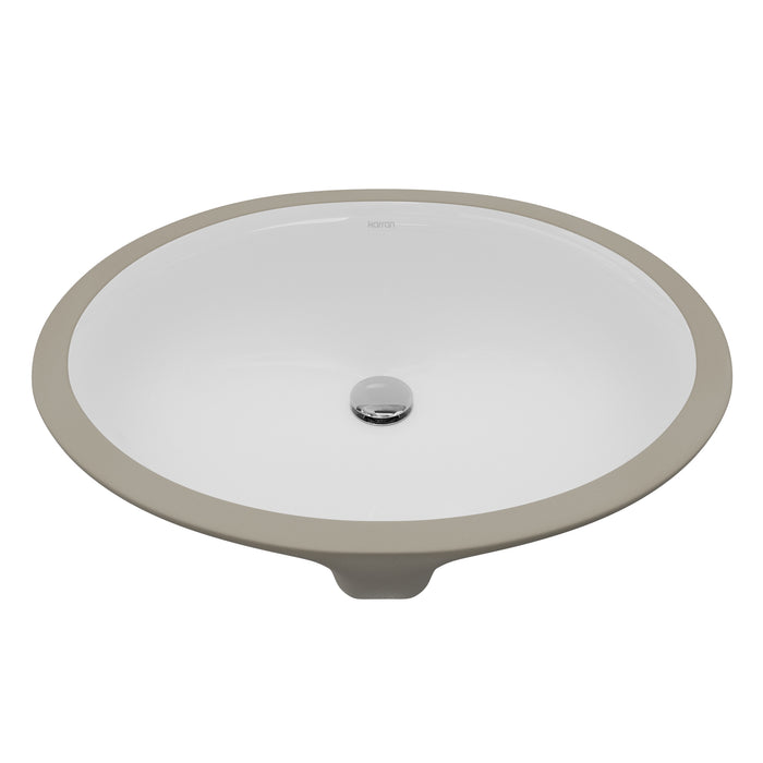 Vitreous China White Bathroom Sink 1