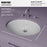 Vitreous China White Bathroom Sink 4